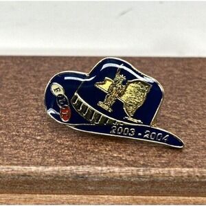 FLT Order‎ of Old Fellow Blue Enamel Cowboy Hat New York 2003-2004 Pin Button
